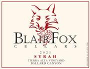 2021 Syrah, Tierra Alta Vyd